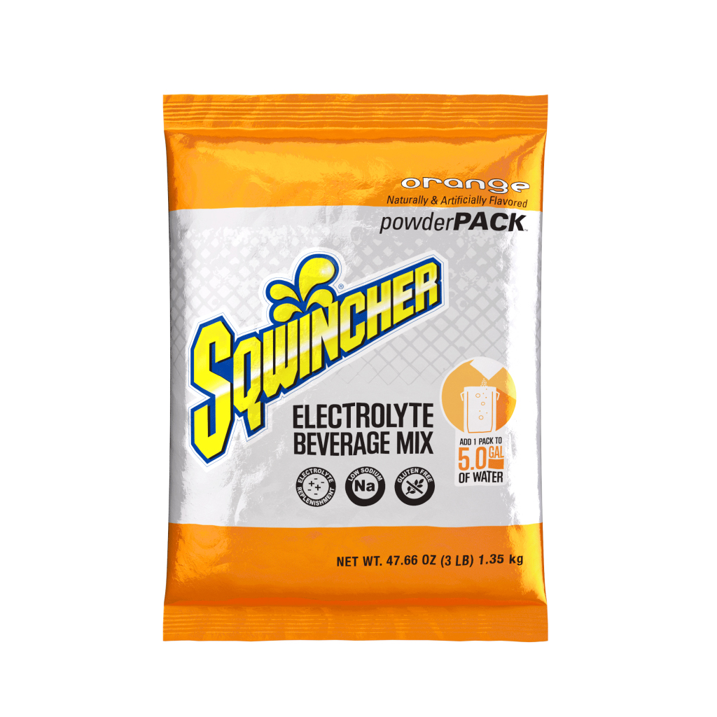 SQWINCHER 5 GALLON MIX ORANGE - Powder Packs